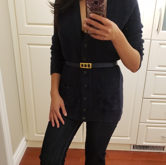 Super Cozy Navy Boyfriend Cardig… - Picture 5 of 7